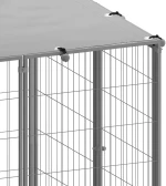 vidaXL Σπιτάκι Σκύλου Ασημί 8,47 μ² Ατσάλινο 8.47 m² Ασήμι