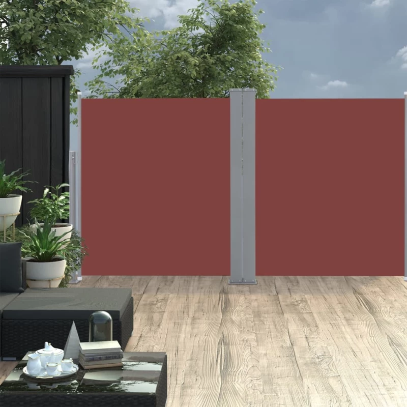 vidaXL Σκίαστρο Πλαϊνό Συρόμενο Καφέ 140 x 600 εκ. 140 x 600 cm Καφέ