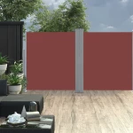 vidaXL Σκίαστρο Πλαϊνό Συρόμενο Καφέ 140 x 600 εκ. 140 x 600 cm Καφέ