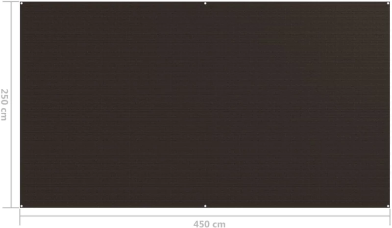 vidaXL Χαλί Σκηνής Καφέ 250 x 450 εκ. 250 x 450 cm