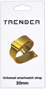 Ανταλλακτικό Λουράκι Trender TR-ST20GD Steel 20mm Χρυσό