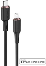 Καλώδιο σύνδεσης Acefast C2-01 USB-C σε Lightning 3A 30W Apple Certified MFI 1.2m Μαύρο
