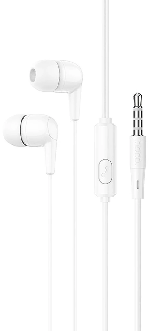 Hands Free Hoco M97 Enjoy Earphones Stereo 3.5mm με Μικρόφωνο και Πλήκτρο Λειτουργίας Λευκά