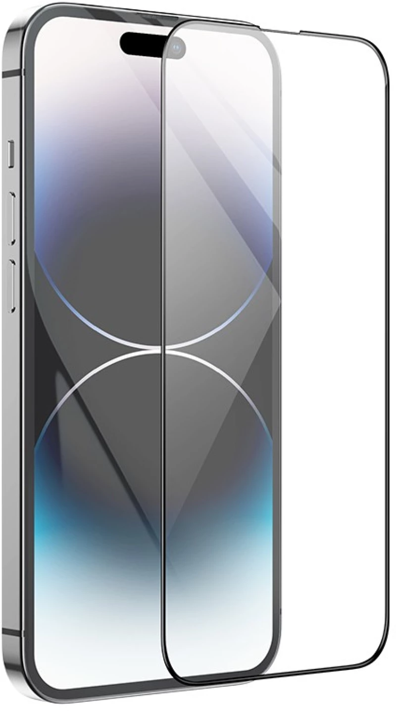 Tempered Glass Hoco A12 Plus Nano 3D Full Screen Edges Protection 9H για Apple iPhone 14 Pro με Μαύρο Περίγραμμα