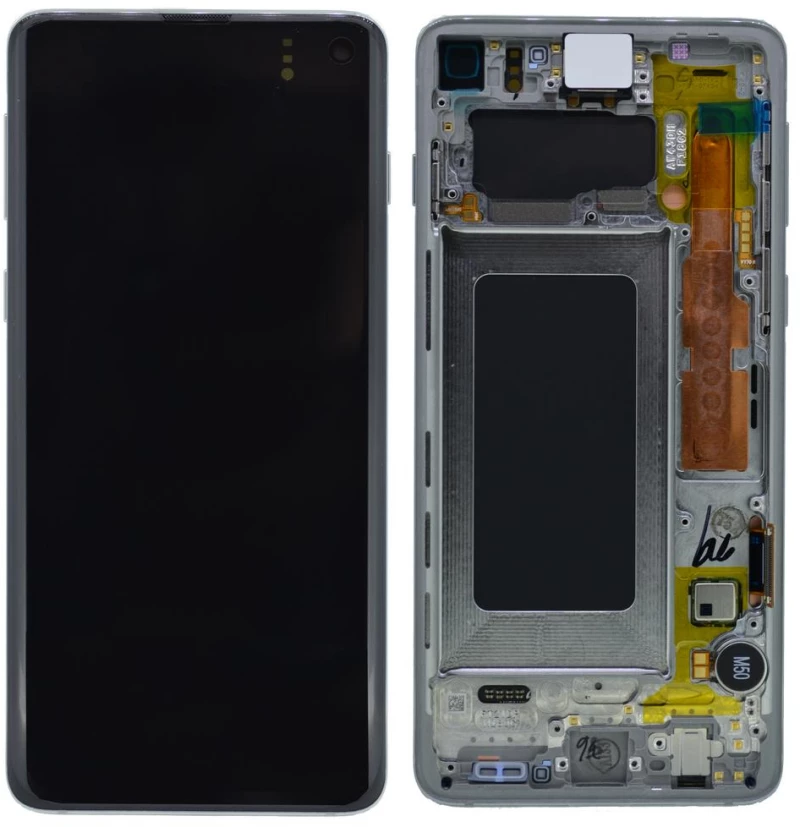 Γνήσια Οθόνη & Μηχανισμός Αφής Samsung SM-G970F Galaxy S10e Λευκό GH82-18852B