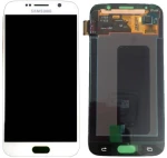 Γνήσια Οθόνη & Μηχανισμός Αφής Samsung SM-G920F Galaxy S6 με Κόλλα Λευκό GH97-17260B