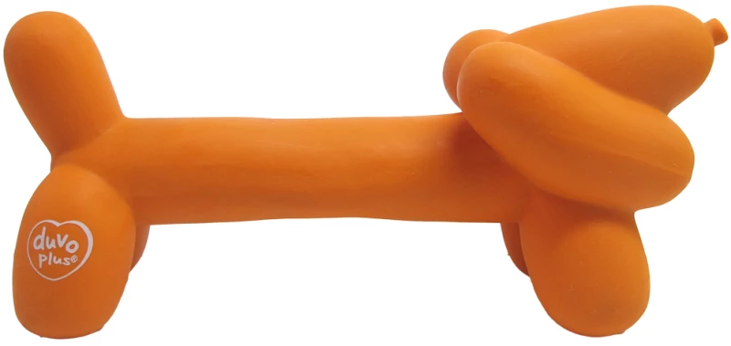 Παιχνίδι Σκύλου Duvo Latex balloon dachshund Orange 18x6x8cm