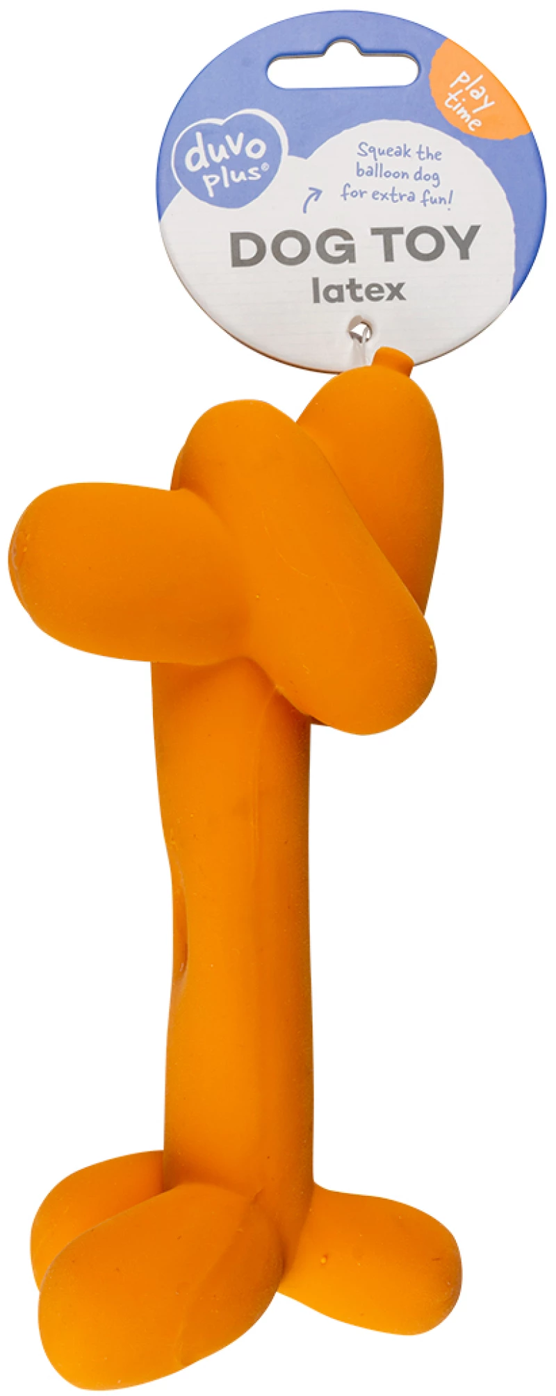 Παιχνίδι Σκύλου Duvo Latex balloon dachshund Orange 18x6x8cm