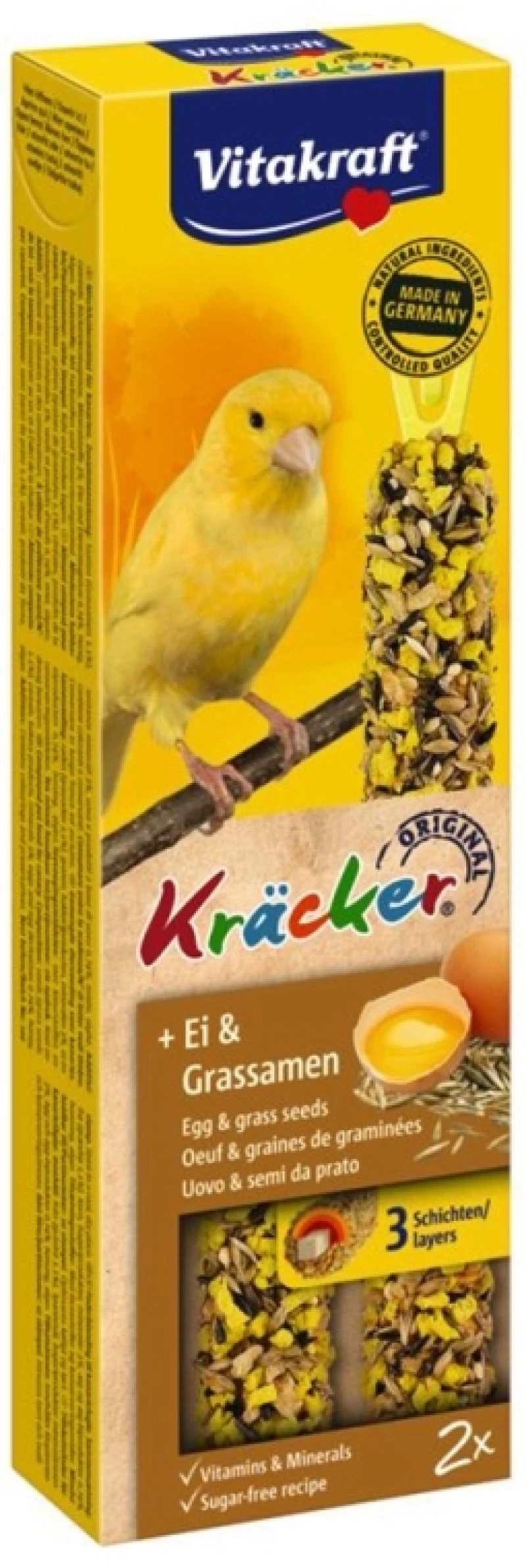 Vitakraft Kracker Duo για καναρίνια με αυγό και σπόρους 2τεμχ.