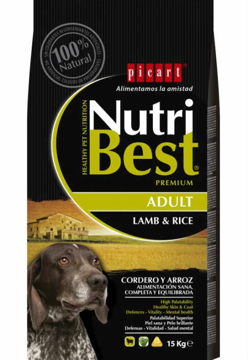 PICART NUTRIBEST LAMB & RICE 15KG