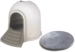 ΣΠΙΤΙ ΣΚΥΛΟΥ M-PETS IGLOO ΤΙΡΚΟΥΑΖ 45,7X60X43cm ΜΕ ΣΤΡΩΜΑΤΑΚΙ