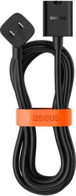 Baseus PowerCombo cable  extension cord with mini power strip 1m black EU and UK power adapter PSMN000301