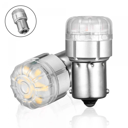 NOVSIGHT Μονοπολική λάμπα LED 1156 BA15S 12V 9 SMD 3020 9W 700LM 6500K ψυχρό λευκό 2 τεμάχια
