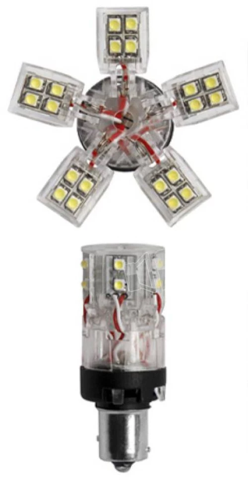 Simoni Racing ΛΑΜΠΑΚΙ BAY15d ME 30LED ΚΟΚΚΙΝΟ SIMONI RACING  SRL30/RR