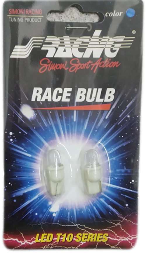 Simoni Racing T10 12V W2,1x9,5d 1LED ΚΑΡΦΙ ΜΠΛΕ (ΚΑΡΦΩΤΟ ΑΚΑΛΥΚΟ) BLISTER 2ΤΕΜ. SRSL1/B