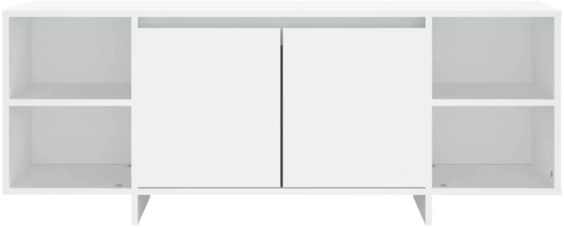 vidaXL Έπιπλο Τηλεόρασης Λευκό 130 x 35 x 50 εκ. από Μοριοσανίδα N/A Λευκό