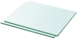vidaXL Ράφια Πάνελ 2 τεμ. Διάφανα 30 x 20 εκ. Γυάλινα 30 x 20 cm Διαφανές