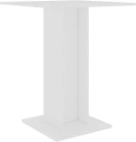 vidaXL Τραπέζι Bistro Λευκό 60 x 60 x 75 εκ. Μοριοσανίδα N/A Λευκό