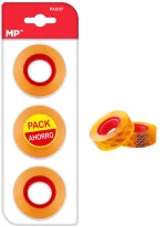 MP κολλητική ταινία Transparent PA507-03, 24mm, 33m, διάφανη, 3τμχ