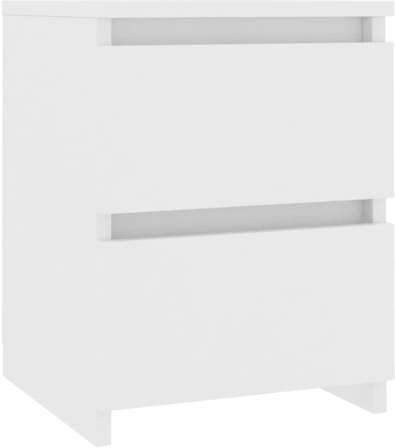 vidaXL Κομοδίνο Λευκό 30 x 30 x 40 εκ. από Μοριοσανίδα N/A Λευκό