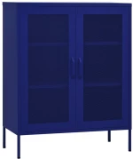 vidaXL Ντουλάπι Αποθήκευσης Ναυτικό Μπλε 80 x 35 x 101,5 εκ. Ατσάλινο N/A Μπλε