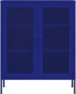 vidaXL Ντουλάπι Αποθήκευσης Ναυτικό Μπλε 80 x 35 x 101,5 εκ. Ατσάλινο N/A Μπλε