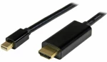 Καλώδιο DisplayPort σε HDMI Startech MDP2HDMM1MB 4K Ultra HD Μαύρο 1 m