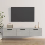 vidaXL Ντουλάπι Τοίχου Γκρι Σκυρ. 102x30x20 εκ. Επεξεργασμένο Ξύλο N/A Γκρι
