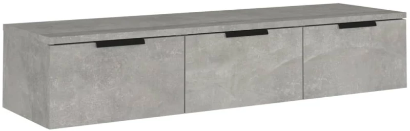 vidaXL Ντουλάπι Τοίχου Γκρι Σκυρ. 102x30x20 εκ. Επεξεργασμένο Ξύλο N/A Γκρι