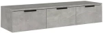 vidaXL Ντουλάπι Τοίχου Γκρι Σκυρ. 102x30x20 εκ. Επεξεργασμένο Ξύλο N/A Γκρι