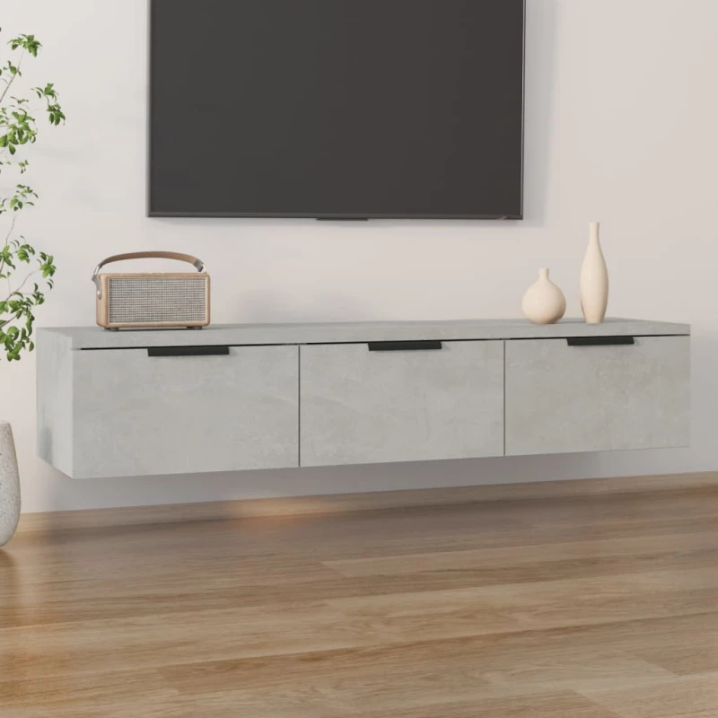 vidaXL Ντουλάπι Τοίχου Γκρι Σκυρ. 102x30x20 εκ. Επεξεργασμένο Ξύλο N/A Γκρι