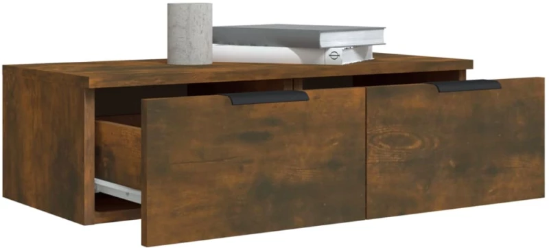 vidaXL Ντουλάπι Τοίχου Καπνιστή Δρυς 68x30x20 εκ. Επεξεργασμένο Ξύλο N/A Καφέ