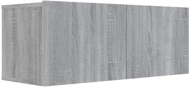 vidaXL Έπιπλο Τηλεόρασης Γκρι Sonoma 80x30x30 εκ. από Επεξεργ. Ξύλο N/A Γκρι