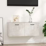 vidaXL Ντουλάπι Τοίχου Γκρι Σκυρ. 80x35x36,5 εκ. Επεξεργασμένο Ξύλο N/A Γκρι