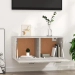 vidaXL Ντουλάπι Τοίχου Γκρι Σκυρ. 80x35x36,5 εκ. Επεξεργασμένο Ξύλο N/A Γκρι