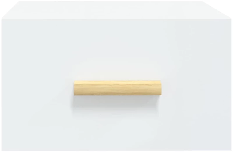 vidaXL Κομοδίνο Επιτοίχιο Λευκά 35 x 35 x 20 εκ. N/A Λευκό