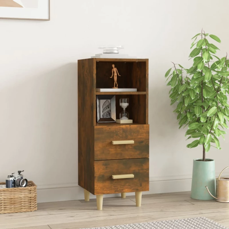 vidaXL Ντουλάπι Καπνιστή Δρυς 34,5 x 34 x 90 εκ. Επεξεργασμένο Ξύλο N/A Καφέ