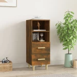 vidaXL Ντουλάπι Καπνιστή Δρυς 34,5 x 34 x 90 εκ. Επεξεργασμένο Ξύλο N/A Καφέ