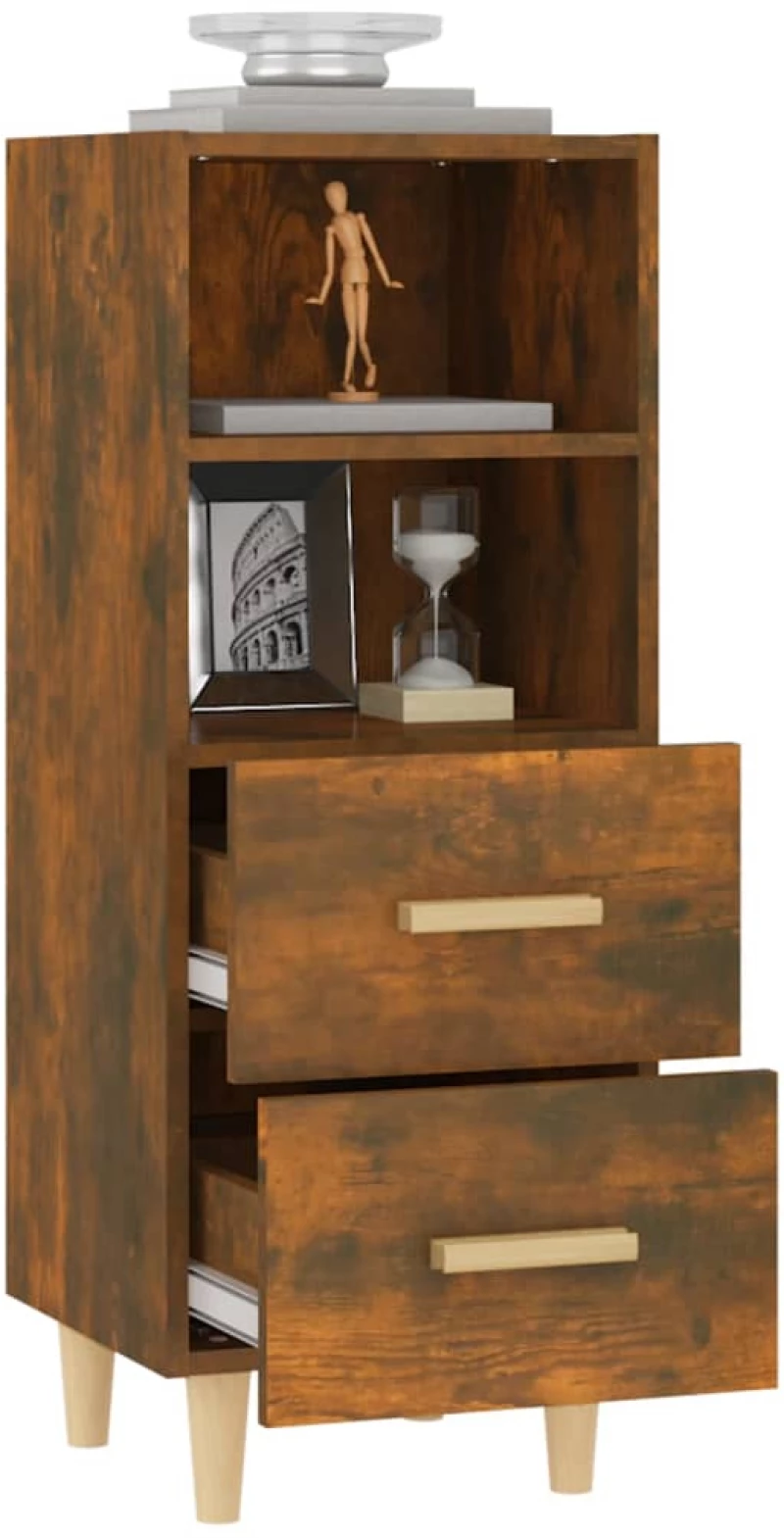 vidaXL Ντουλάπι Καπνιστή Δρυς 34,5 x 34 x 90 εκ. Επεξεργασμένο Ξύλο N/A Καφέ