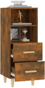 vidaXL Ντουλάπι Καπνιστή Δρυς 34,5 x 34 x 90 εκ. Επεξεργασμένο Ξύλο N/A Καφέ