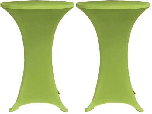 vidaXL Καλύμματα Τραπεζιού Ελαστικά 2 τεμ. Πράσινα 60 εκ. 60 cm Πράσινο