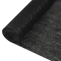 vidaXL Δίχτυ Σκίασης Μαύρο 3,6 x 10 μ. από HDPE 195 γρ./μ² 3.6 x 10 m (195 g/m²) Μαύρο