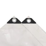 vidaXL Μουσαμάς Λευκός 3,5 x 5 μ. 650 γρ./μ.² 3.5 x 5 m Λευκό