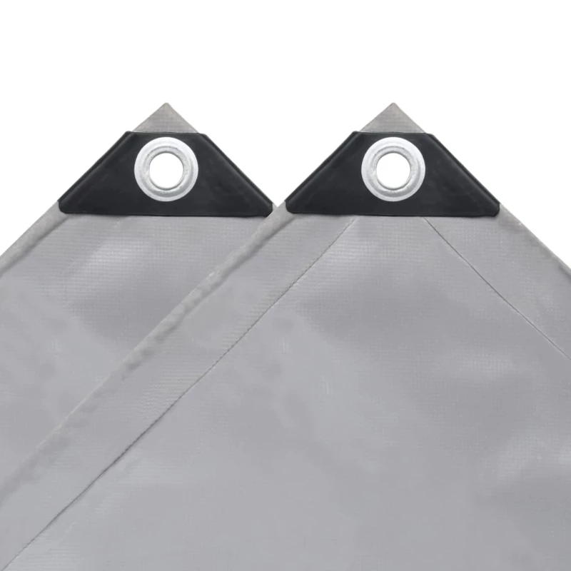 vidaXL Μουσαμάς Γκρι 6 x 8 μ. 650 γρ./μ.² 6 x 8 m Γκρι