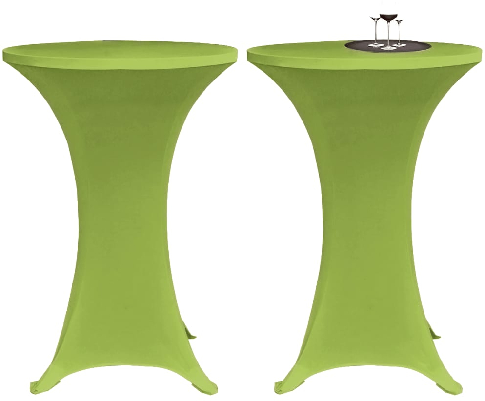 vidaXL Καλύμματα Τραπεζιού Ελαστικά 4 τεμ. Πράσινα 70 εκ. 70 cm Πράσινο