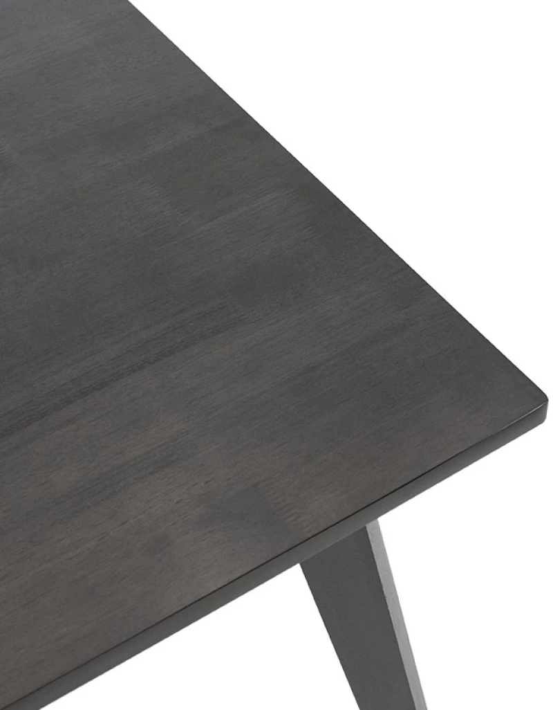 Τραπέζι Benson pakoworld MDF με καπλαμά  χρώμα rustic grey 120x75x75εκ