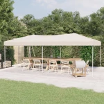 vidaXL Πτυσσόμενη Τέντα Εκδηλώσεων Κρεμ 3x6 μ. 3 x 6 m Κρεμ