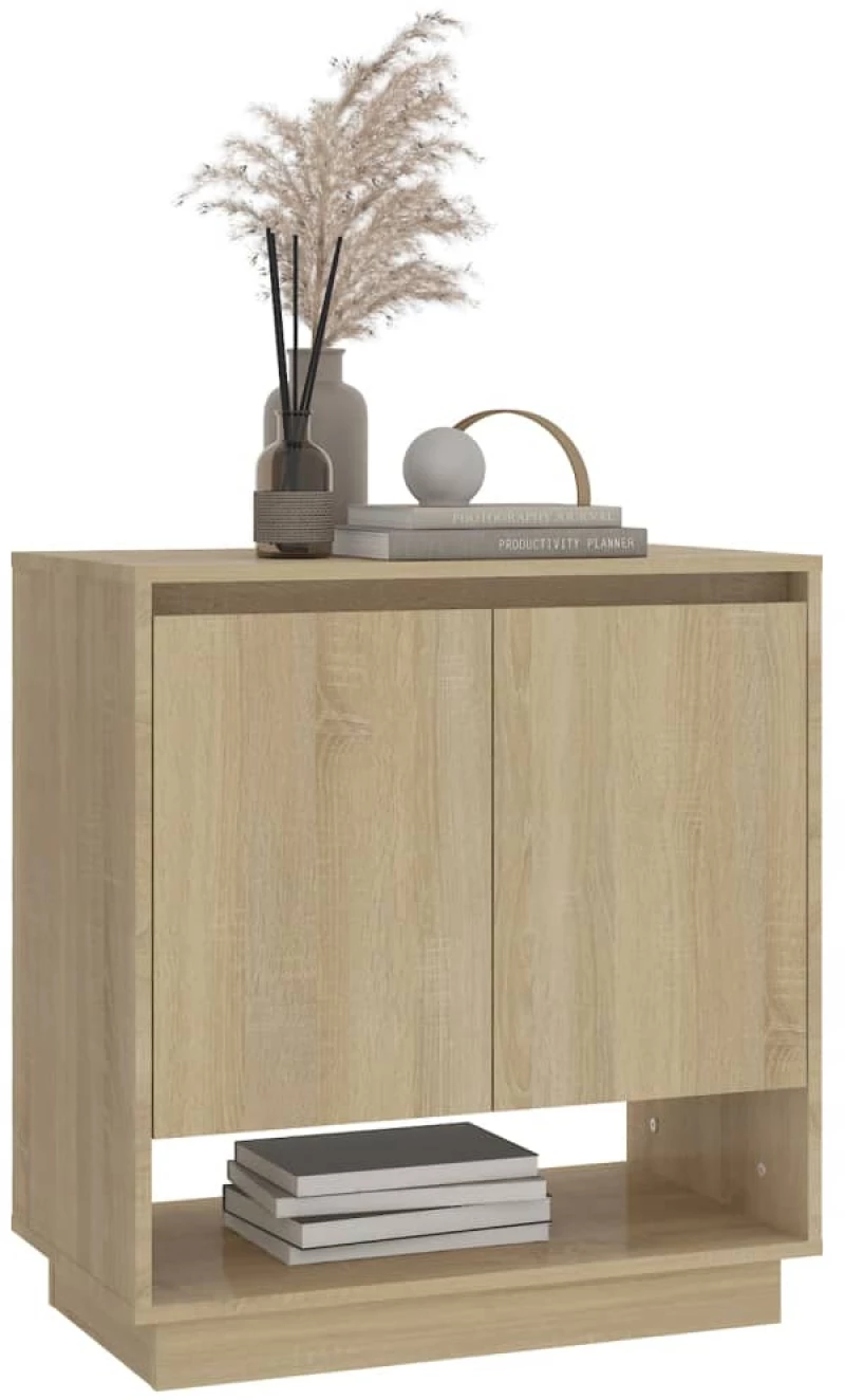 vidaXL Μπουφές Sonoma Δρυς 70 x 41 x 75 εκ. από Μοριοσανίδα N/A Καφέ