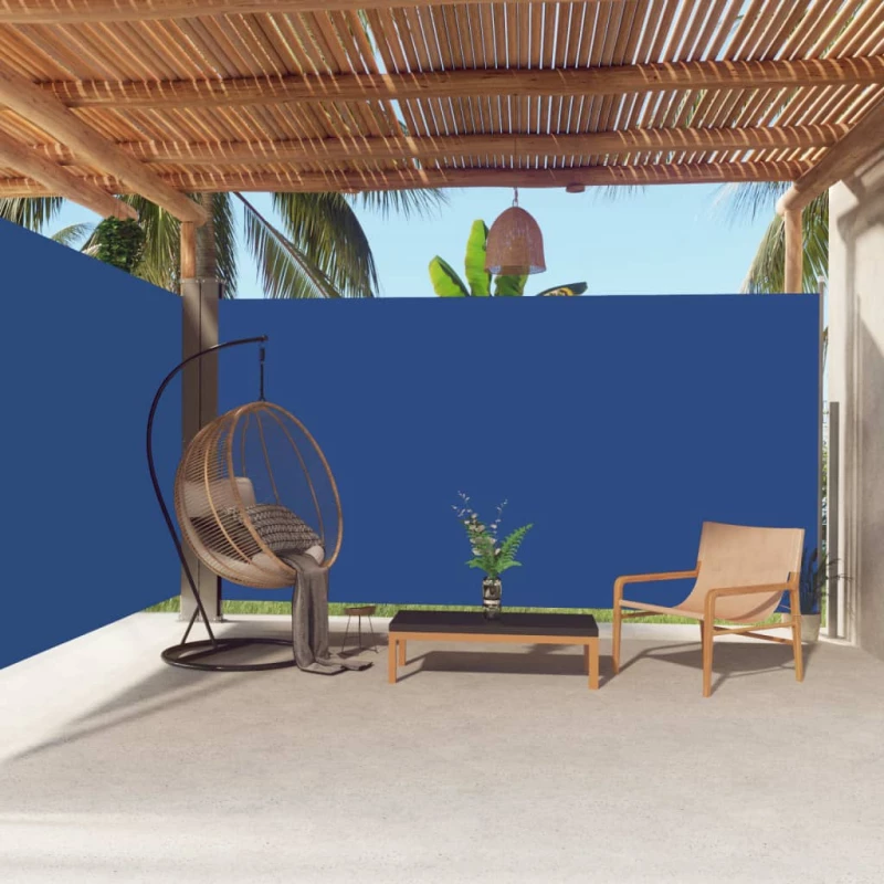vidaXL Σκίαστρο Πλαϊνό Συρόμενο Μπλε 200 x 600 εκ. 200 x 600 cm Μπλε