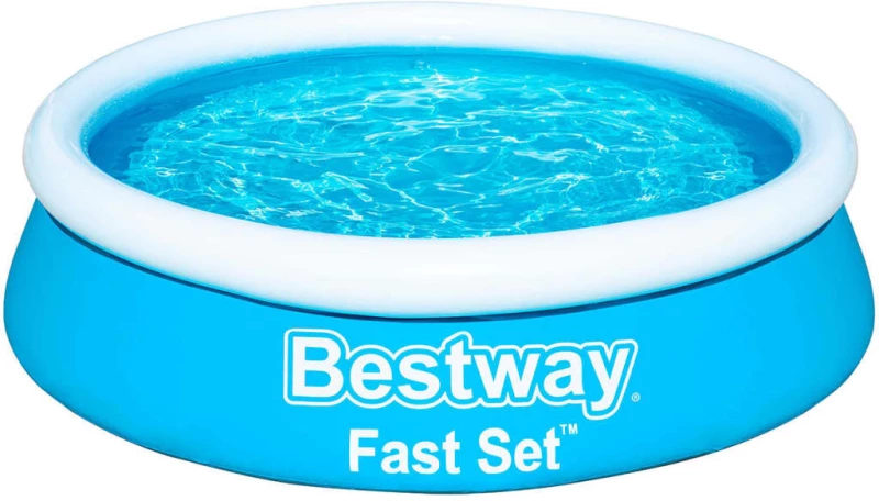 Bestway Πισίνα Φουσκωτή Στρογγυλή Fast Set Μπλε 183 x 51 εκ.